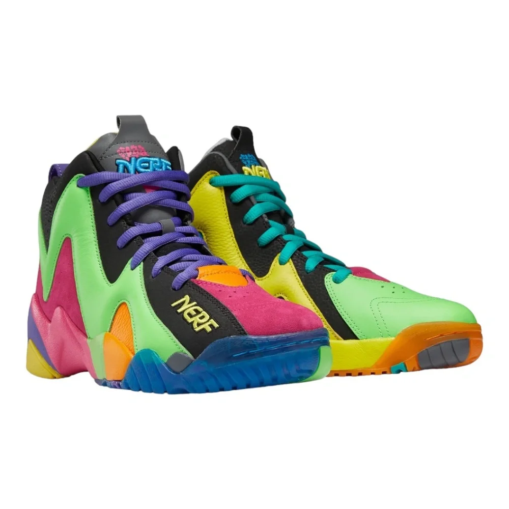 Reebok Kamikaze II NERF NERFOOP New Basketball Shoes Size 4 - Picture 1 of 16